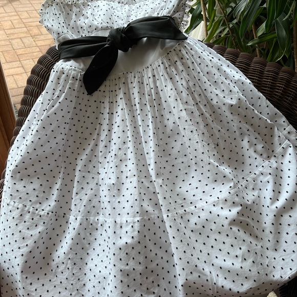 Original Vintage Betsey Johnson dress. Black  and white polka dots. Size 10 - Picture 5 of 5